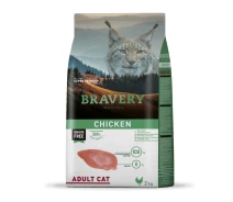 Придбати - корм для кота  Сухий корм для кішок BRAVERY Chicken Adult Cat з куркою, 2 кг (*)