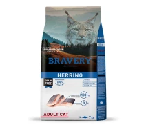Придбати - корм для кота  Сухий корм для кішок BRAVERY Herring Adult Cat з оселедцем, 7 кг (*)