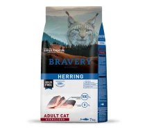 Придбати - корм для кота  Сухий корм для стерилізованих кішок BRAVERY Herring Adult Cat Sterilized з оселедцем, 7 кг (*)