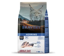 Придбати - корм для кота  Сухий корм для кішок BRAVERY Herring Adult Cat з оселедцем, 2 кг (*)