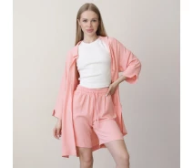 Придбати - жіночий костюм  Жіночий костюм Vivioji KSW 24-1 Персиковий XXL (14049)