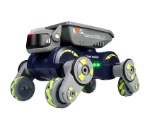 Придбати - радіокеровану іграшку  Радіоконтрольований робот JJRC Q187-A Light Spray Robot Dog Grey/Green [119116]