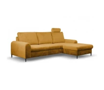 Придбати - диван  Диван кутовий розкладний Monaco Perfect Home Гірчичний (натуральне дерево/ДСП/тканина Velluto 08)