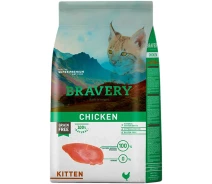 Придбати - корм для кота  Сухий корм Bravery Chicken Cat Kitten для кошенят з куркою 600 г (8436538947739)