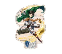 Придбати - подарок для геймеров  Фігурка акрилова The Coop Леві Аккерман Attack on Titan Series 4 10 см Різнокольоровий (26575)