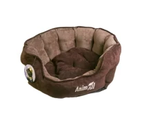 Придбати - спальное место  Лежак для собак та кішок AnimAll Royal Velours 53x47x21 см M Шоколадно-бежевий (2000981181093)