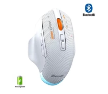 Придбати - мишку для ноутбука  Миша бездротова, безшумна MiKESPN W601 з акумулятором та підсвічуванням 2,4G+Bluetooth White Миша бездротова, безшумна MiKESPN W601 з акумулятором та підсвічуванням 2,4G+Bluetooth White
