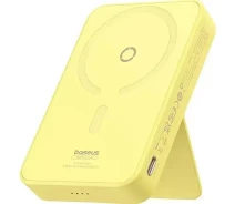 Придбати - універсальну мобільну батарею  Портативна батарея Powerbank Baseus MagPro Magnetic Bracket Wireless Fast-Charging 5000mAh 20W P10064101Y23-00 Yellow 
