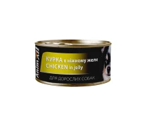 Придбати - корм для собаки  Вологий корм AnimAll для дорослих собак з куркою у ніжному желе 85 г (168304)