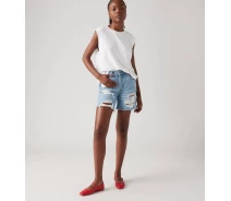 Придбати - жіночі шорти  Жіночі джинсові шорти 501 Levi's із рваними деталями 1159817879 (Синій 27) (art846552)