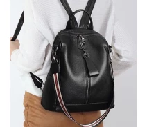Придбати - рюкзак  Шкіряний жіночий рюкзак TIDING BAG 33х27х29 см Чорний