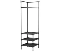 Придбати - вешалку  Кутова вішалка для одягу RIAS Corner Coat Rack 180х45х45см Black (3_04420)