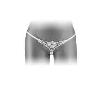 Придбати - жіночу еротичну білизну  Трусики-стрінги Fashion Secret DANUTA S/M White (SO2258)