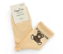 Придбати - жіночу шкарпетку  Жіночі шкарпетки Happy Socks 1-0205BG 36-41 Бежевий (8012)