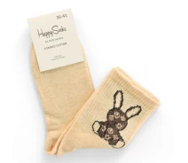 Придбати - жіночу шкарпетку  Жіночі шкарпетки Happy Socks 1-0206BG 36-41 Бежевий (8013)