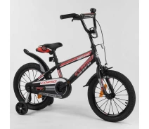 Придбати - велосипед  Велосипед 16" дюймів 2-х колісний "CORSO" чорно-червоний ST-16700