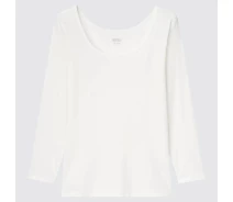 Придбати - жіночу термобілизну  Жіночий лонгслів UNIQLO 1159774889 (Білий, XXL) (art514925)