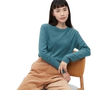 Придбати - жіночу термобілизну  Жіночий термолонгслів Uniqlo кофта HEATTECH 1159796654 (Бірюзовий, S) (art924529)