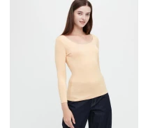Придбати - жіночу термобілизну  Жіночий лонгслів UNIQLO HEATTECH 1159797231 (Бежевий, S) (art224752)