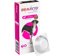 Придбати - протипаразитарний засіб для собаки  Жувальна таблетка Bravecto (Бравекто) від блоx та кліщів для собак 40 - 56 кг (00-00019962)