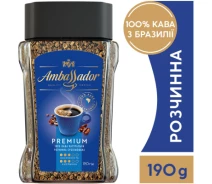 Придбати - каву  Кава Ambassador Premium розчинна 190 г (am.53446)