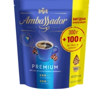 Придбати - каву  Кава Ambassador Premium розчинна 400 г (am.53444)