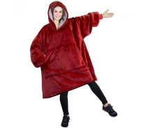 Придбати - жіночу толстовку  Плед Huggle Hoodie Бордовий (161398476)