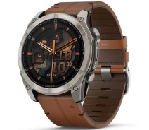 Придбати - смарт-годинник  Смарт-годинник Garmin Fenix 8 51 mm AMOLED Sapphire, Carbon grey DLC with Chestnut leather band (010-02905-40)
