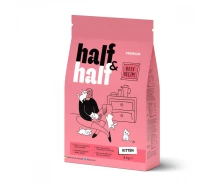 Придбати - корм для кота  Сухий корм для кошенят Half&Half Kitten 8 кг з яловичиною (20796)