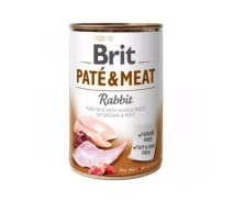 Придбати - корм для собаки  Вологий корм для собак Brit Care Pate and Meat для дорослих собак з кроликом (8595602557455) (812445-01)