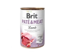 Придбати - корм для собаки  Вологий корм для собак Brit Care Pate and Meat для дорослих собак з ягням (8595602557431) (812448-01)