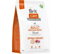 Придбати - корм для собаки  Сухий корм для собак Brit Care Dog Hypoallergenic Adult Medium Breed гіпоалергенний з ягнятком 3 кг (8595602559022) (681058-01)