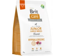 Придбати - корм для собаки  Сухий корм для собак Brit Care Dog Hypoallergenic Junior Large Breed з ягнятком 3 кг (8595602559053) (719682-01)