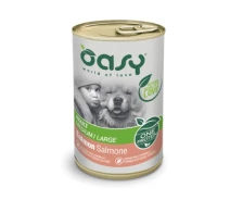 Придбати - корм для собаки  Консерви для собак OASY One Animal Protein ADULT Medium/Large з лососем 400 г (8053017342344) (711830-01)