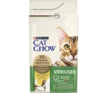 Придбати - корм для кота  Сухий корм для кішок Purina Cat Chow Sterilised з куркою 1.5 кг (7613032233396) (721391-01)