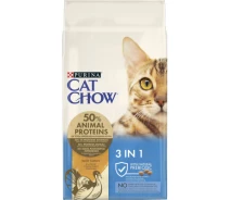 Придбати - корм для кота  Сухий корм для кішок Purina Cat Chow Feline 3 в 1 з індичкою 15 кг (7613034153746) (721381-01)