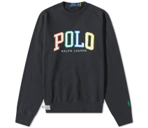 Придбати - чоловічий світшот  Світшот чоловічий Polo Ralph Lauren Multicolour Embroidery Arch Logo Crew Swea S Чорний (710890191001)