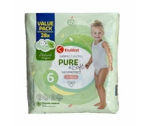 Придбати - підгузник  Дитячі підгузки Kruidvat Pure&Soft 6 (15-20 кг) 28 шт