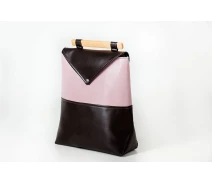 Придбати - рюкзак  Жіночий шкіряний рюкзак Skins "Полуниця в шоколаді"