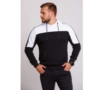 Придбати - чоловіче худі  Худі Trend Collection 2567 Чорно-білий L (36704)