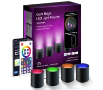 Придбати - настінний світильник  Настінна LED лампа RGB Intelligent wall lamp 4 pcs with Bluetooth European plug with app Black