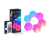 Придбати - настінний світильник  Модульний настінний світильник LED RGB 5V стільники SAL-011B 6pcs Bluetooth USB with app White