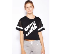 Придбати - жіночий топ  Топ PREP TEE-MESH 725812010 Nike Чорний