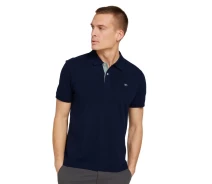Придбати - чоловіче поло  Поло basic polo with contrast 1027713XX1010668 Tom Tailor XXL Темно-синій