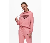 Придбати - жіноче худі  Худі ONLCOLLEGE LIFE L/S HOOD SWT 15235558 Blush ONLY M Рожевий