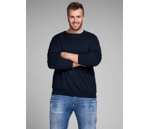 Придбати - чоловічий пуловер  Пуловер JJEBASIC KNIT CREW NECK PS 12144038-Navy Blazer Jack & Jones PLUS 3XL Темно-синій