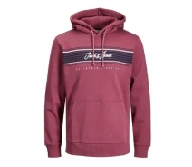 Придбати - чоловічу толстовку  Толстовка JJLEO SWEAT HOOD 12200768-Hawthorn Rose Jack & Jones XL Рожевий