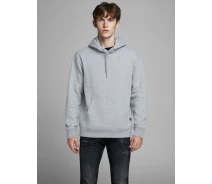Придбати - чоловічу толстовку  Толстовка JJESOFT SWEAT HOOD NOOS 12161145 Light Grey Melange Jack & Jones XXL Сірий