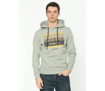 Придбати - чоловічу толстовку  Толстовка JORMASH SWEAT HOOD FST 12180441 Light Grey Jack & Jones S Сірий
