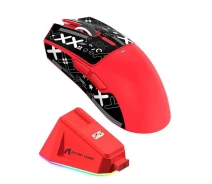 Придбати - мишку для ноутбука  Миша бездротова ігрова Attack SHARK X11 Print,PAW3311, 22000 DPI 2,4G+Bluetooth Red